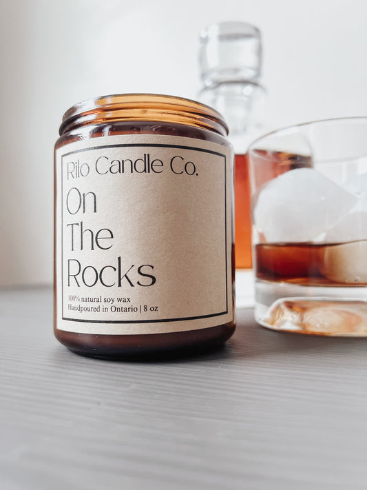 On The Rocks soy wax candle