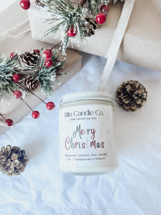 Merry Christmas soy wax candle