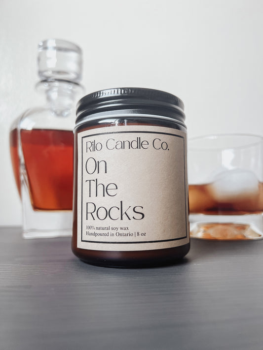 On The Rocks soy wax candle