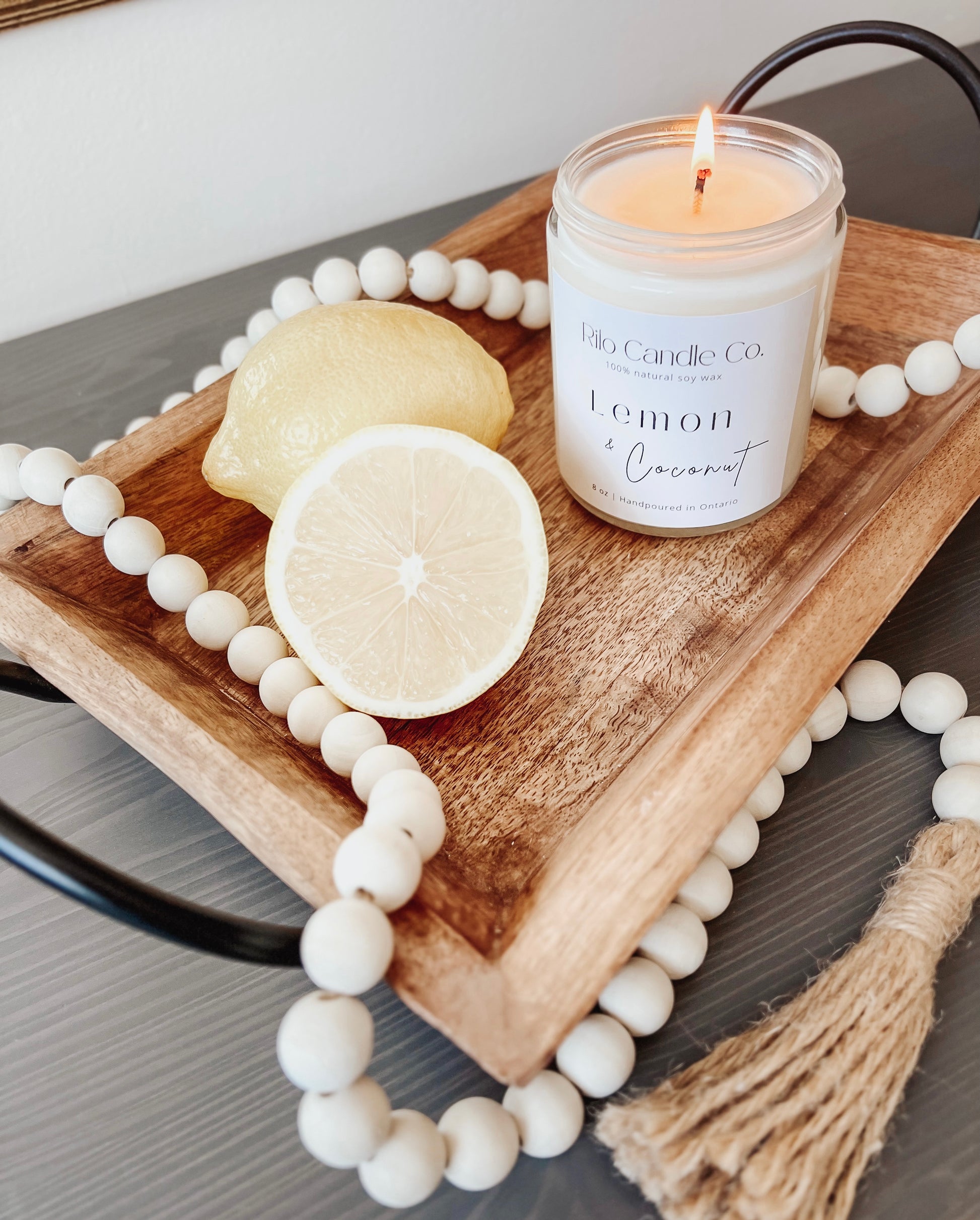 Lemon Coconut Soy Candle 